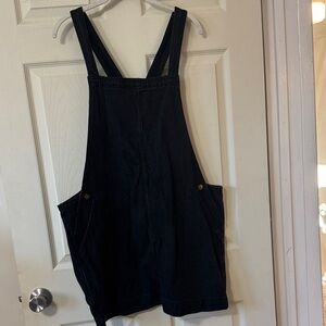 Universal Thread Black Denim Overall Dress
